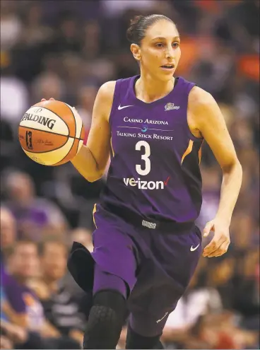  ?? Christian Petersen / Getty Images ?? Diana Taurasi says her love of basketball and the hard work she put in the last two years brought her back into the fold for this unusual season.