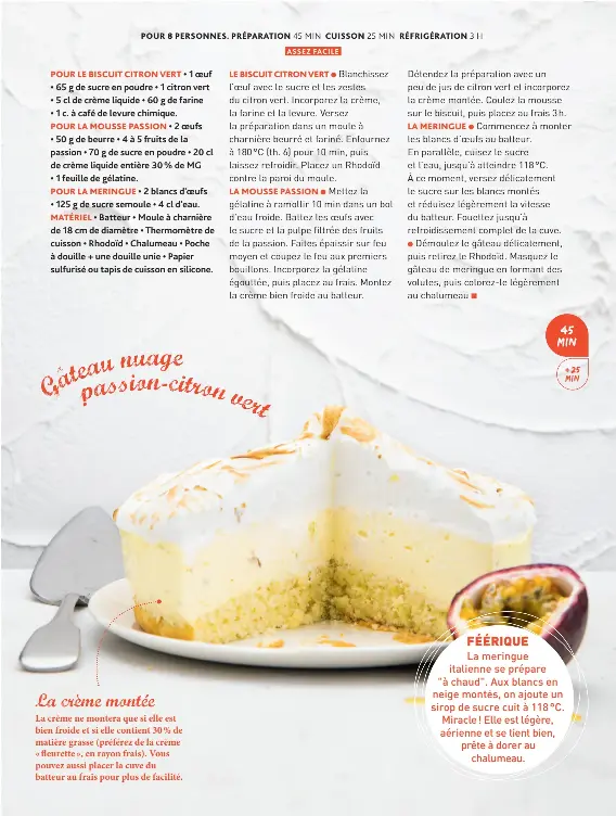 Gateau Nuage Passion Citron Vert Pressreader