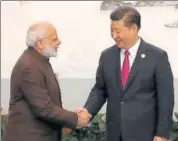  ?? REUTERS ?? Prime Minister Narendra Modi with Chinese President Xi Jinping in Xiamen, China, on Tuesday