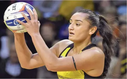  ?? Photo: Stuff ?? Tiana Metuarau played at the 2017 Netball World Youth Cup when she was 16 and is still eligible for next year’s comp in Suva.