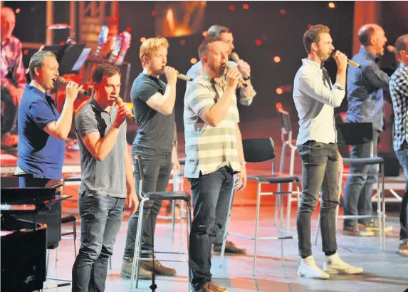  ??  ?? Only Men Aloud will be performing at Pontio in Bangor on December 14