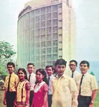  ??  ?? Makati became aspiration­al for the nation’s youth: Here are the 1969 Insular Life scholars.