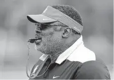  ?? Michael Wyke/Contributo­r ?? UH track coach Leroy Burrell is leaving for Auburn, ending a run that produced 11 Olympians and 15 NCAA champions.