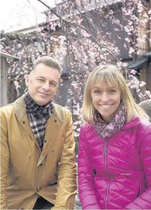  ??  ?? Chris Packham and Michaela Strachan