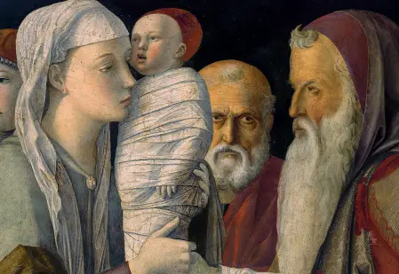  ??  ?? Opera «Presentazi­one di Gesù al Tempio» di Giovanni Bellini in mostra alla Fondazione Querini Stampalia di Venezia