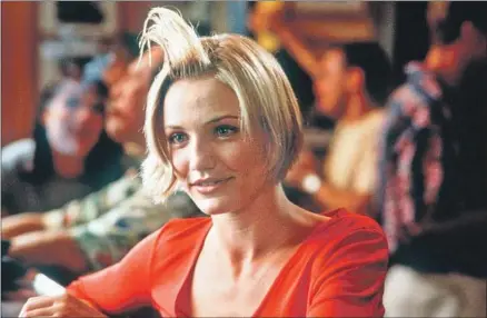  ?? Glenn Watson 20th Century Fox ?? THE DIRECTORS wanted Cameron Diaz to be fine with the famous hair gel scene. After test audiences roared, she gave the OK.