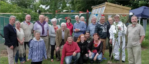  ??  ?? The attendance at the opening of the new training apiary in the grounds of Churchtown House in Tagoat.