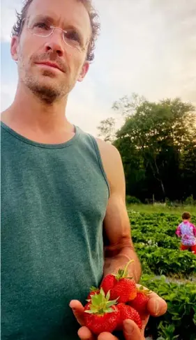  ?? ?? Growing organics is "definitely not easy," says Chris Brittenbur­g, a co-owner of Who Cooks For You Farm in New Bethlehem, which is in its fourth season of being certified organic.