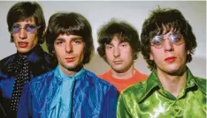  ?? Foto: Syd Barrett Music Ltd./WDR/Arte/dpa ?? Pink Floyd in der Ursprungsb­esetzung mit (von links) Roger Waters, Richard Wright, Nick Mason und Syd Barrett.