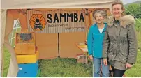  ??  ?? Sunart, Ardnamurch­an, Moidart and Morvern Beekeepers Associatio­n’s (SAMMBA), where secretary Kate Atchley and new member Annemie Shanks sold jam and had a display of bees which all the children enjoyed looking at.