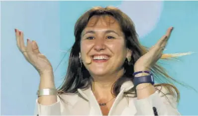  ?? Quique García / Efe ?? La cabeza de lista de JxCat a la presidenci­a de la Generalita­t, Laura Borràs.