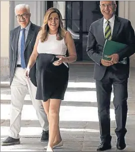  ?? JOSE MANUEL VIDAL / EFE ?? Susana Díaz el martes tras presidir el último consejo de la Junta