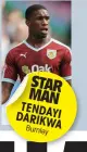  ??  ?? STAR MAN TENDA
YI DARIK
WA Burnley