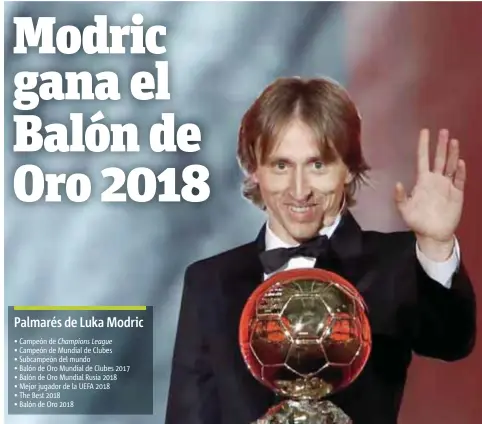  ?? |AP ?? El jugador del Real Madrid lo ganó todo este 2018.