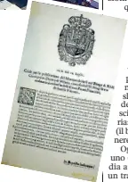  ??  ?? L’edittoLa «grida», cioè l’editto, che nel 1618 istituì a Rho la nascita del mercato cittadino