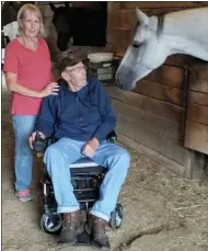  ?? PHOTOS BY JEAN BONCHAK FOR THE NEWS-HERALD ?? Dave LeRoy and his partner Denise Marie operate Cornpopper Farm on Ravenna Road in Concord Township.