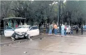  ?? SALDAñA ?? Drama.
María Candan conducía el Siena blanco y murió en el lugar.