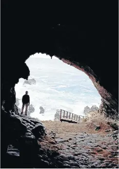  ?? Picture: Getty Images/Per-Anders Pettersson ?? A view from inside a cave at Pinnacle Point.