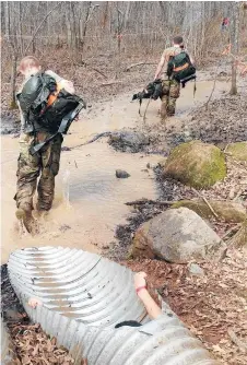  ?? HOBART HIGH SCHOOL ?? Hobart High School JROTC cadets compete in the Raider Challenge national championsh­ip in Molena, Georgia. The cadets placed first in the country last year and second in the nation this year, according to Scott Buhmann, a retired U.S. Army lieutenant colonel and commander of the program.