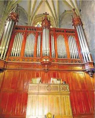  ?? IBON PÉREZ ?? El órgano de Lekeitio sirvió de ejemplo para otros en Bilbao o Madrid.