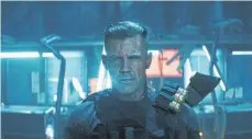  ?? FOTO: FOX ?? Der Mutant Cable (Josh Brolin) ist einer der größten Feinde von Deadpool.