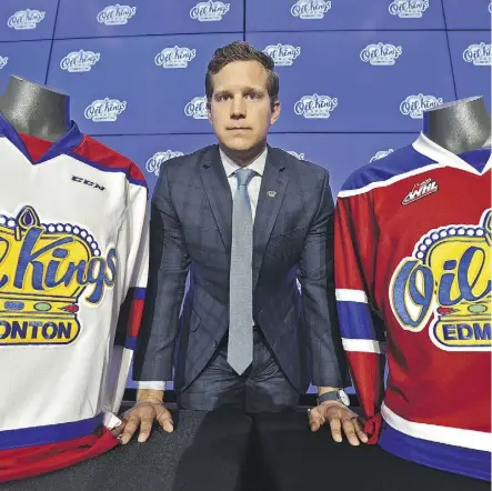  ?? ED KAISER ?? New Oil Kings general manager Kirt Hill has made several player transactio­ns heading into the 2018-19 season. He spent last season as a member of the Chicago Blackhawks scouting staff.