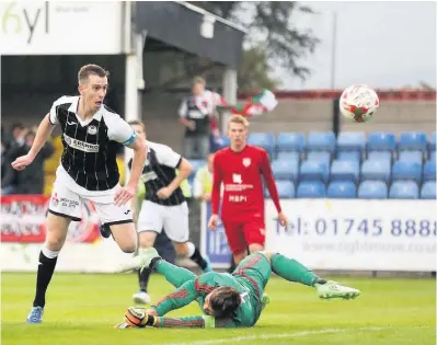  ??  ?? ■
Bala Town goal-machine Chris Venables (seen in previous action) was on target again on Saturday