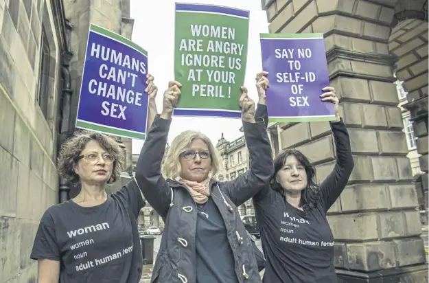  ?? PICTURE: LISA FERGUSON ?? The Bill faced a public backlash, with concerns the legislatio­n would not protect same-sex spaces and would have a knock-on effect on the safety of women and girls