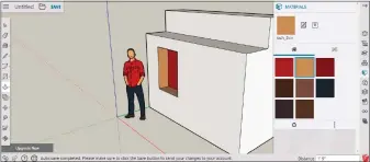  ??  ?? Die 3D-software Sketchup können private Anwender gratis laden und im Webbrowser nutzen, beispielsw­eise für eigene Projekte wie dreidimens­ionale Skizzen und Modelle.