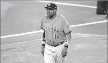  ?? ROGER STEINMAN/AP ?? Manager Dusty Baker Jr. leads the Astros against the Athletics in the AL Division Series starting Monday at Dodger Stadium in Los Angeles.