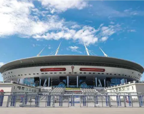  ?? | GETTY IMAGES ?? El Estadio de San Petersburg­o será el escenario donde se abra el telón de la justa.