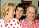  ?? Photograph: Sam Teare/BBC ?? Lighter period Louis … Theroux with Christine and Neil Hamilton.