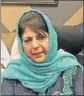  ??  ?? Mehbooba Mufti