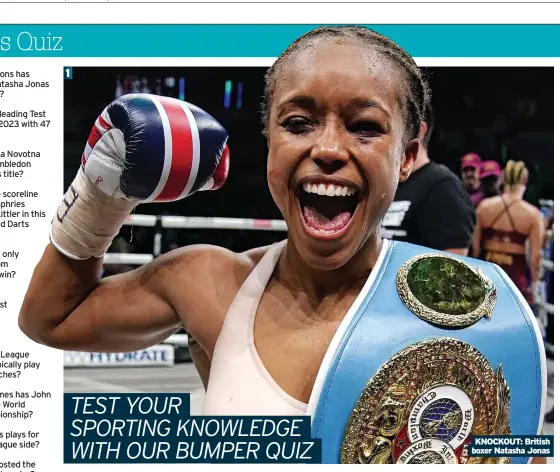  ?? ?? KNOCKOUT: British boxer Natasha Jonas