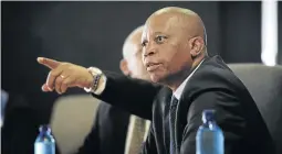  ?? / THULANI MBELE ?? Mayor Herman Mashaba at a press briefing after the state of the city address in Johannesbu­rg.