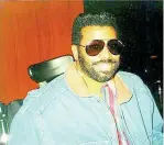  ?? PHOTO BY DAVE RODNEY ?? Teddy Pendergras­s at a recording session in 1992, ten years after a car accident left him in a wheelchair as a quadripleg­ic.