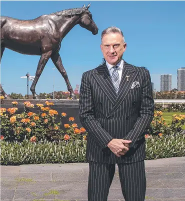  ?? ?? Wilson at Flemington Racecourse. Picture: Aaron Francis/The Australian