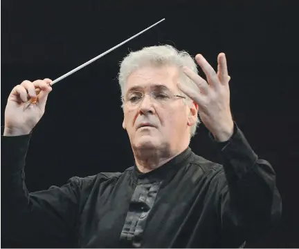  ??   FRED CATTROLL ?? Pinchas Zukerman will conduct the national anthems at the Sens game Monday, ‘If you like the country, wear it on your chest,’ he says.