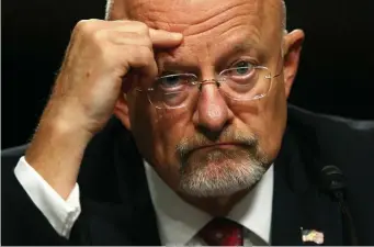  ??  ?? ‘UNDER INVESTIGAT­ION’: Former Director of National Intelligen­ce James Clapper is being investigat­ed as allegation­s of manipulati­on have emerged.