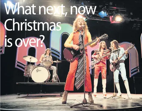  ?? Picture: BBC ?? Noddy Holder and his band Slade struck gold with their festive hit.