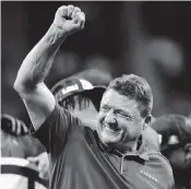  ?? C.B. SCHMELTER AP ?? LSU coach Ed Orgeron was a two-way lineman at South Lafourche High School deep in Cajun country.