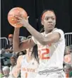  ?? JC RIDLEY, MIAMI ATHLETICS/
COURTESY FILE ?? Beatrice Mompremier scored 23 points and had 13 rebounds as No. 25 Miami kept Pitt winless in the Atlantic Coast Conference with a 65-51 victory.