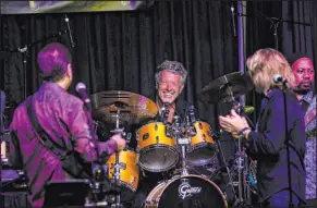  ?? Chase Stevens Las Vegas Review-journal @csstevensp­hoto ?? Drummer Johnny Friday has his music to thank for his life. Doctors told him that rhythmical­ly playing the drums amid a serious heart attack in June likely saved him.