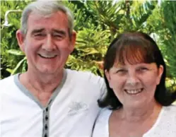  ?? ?? Murder charge: David Hunter with his wife Janice