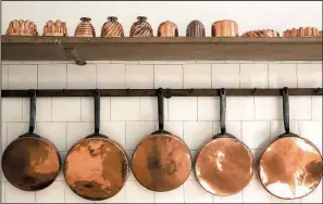  ?? Pixabay/STEFAN SCHWEIHOFE­R ?? Look up for extra storage in the kitchen. Your pans may not be copper antiques, but they will be handy and still out of the way on a hanging wall rack