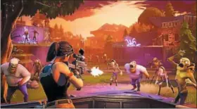  ?? EPIC GAMES ?? Fortnite lets players build forts and then defend against a horde of enemies called husks.