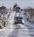  ??  ?? BIG CHILL: Snow in Wicklow last week made driving tricky