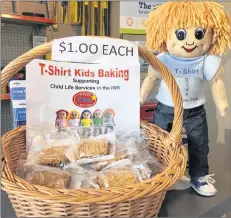  ??  ?? T-Shirt Kids Toys gives back to the community. Every week they host a healthy treat sale in Weymouth for the IWK.