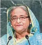  ?? [ FOTO AFP ] ?? Sheikh Hasina