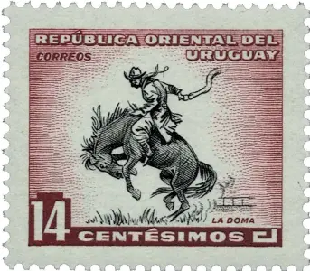  ?? ?? ABOVE: 12 Horse breaking on a 1954 definitive stamp